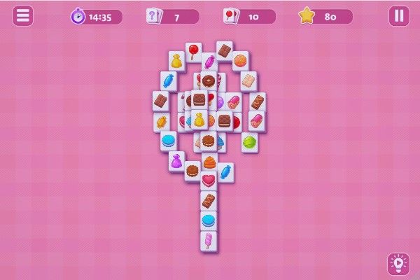 Solitaire Mahjong Candy 🕹️ 🎲 | Puzzle Brettspiel Kostenloses Browserspiel - Bild 1