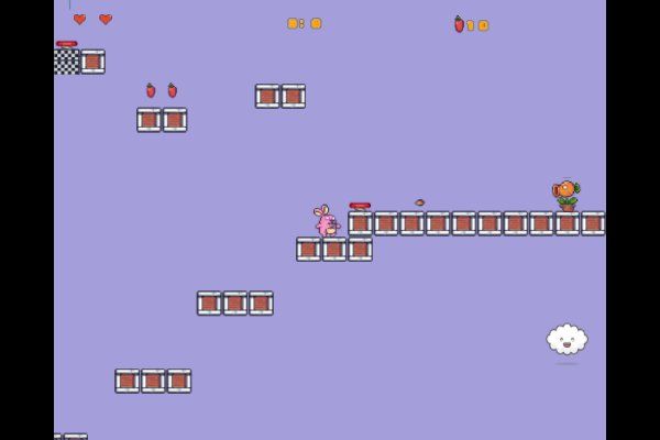 Cute Rabbit's Challenging Adventure 🕹️ 🗡️ | Gioco per browser arcade di avventura - Immagine 3