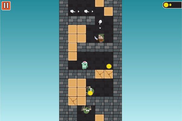 Tower of Fall 🕹️ 🗡️ | Free Arcade Adventure Browser Game - Image 1