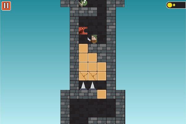 Tower of Fall 🕹️ 🗡️ | Free Arcade Adventure Browser Game - Image 2