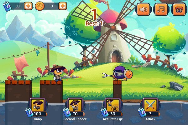 Hero Story Monsters Crossing 🕹️ 👾 | Juego de navegador arcade casual - Imagen 1