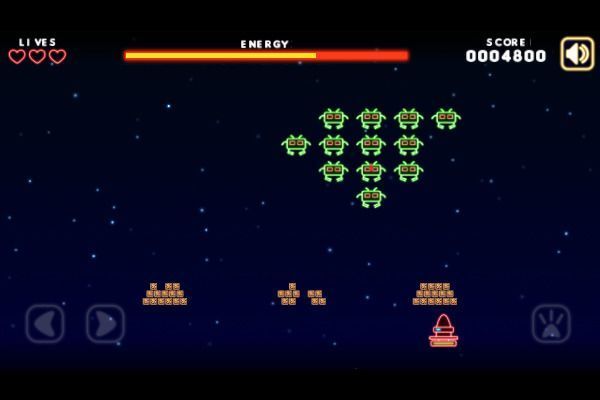 Neon Invaders 🕹️ 👾 | Geschicklichkeit Arcade Kostenloses Browserspiel - Bild 2