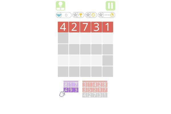 Numbers Crossed 🕹️ 🎲 | Brettspiel Puzzle Kostenloses Browserspiel - Bild 1