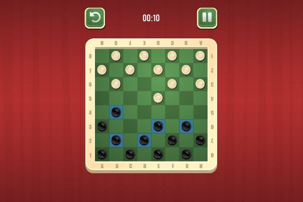 Russian Draughts 🕹️ 🎲 | Free Puzzle Board Browser Game - Image 1