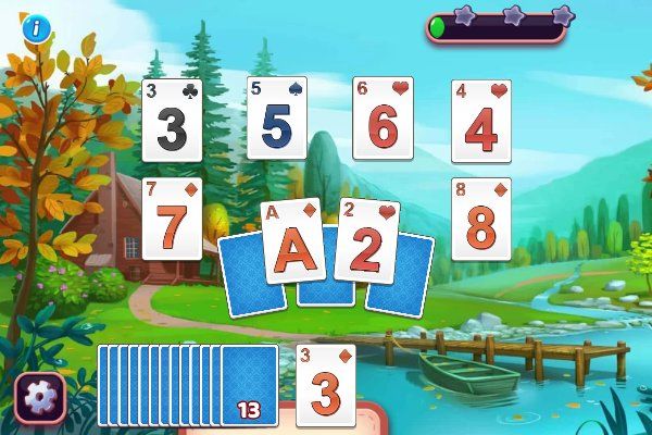 Solitaire Story TriPeaks 5 🕹️ 🃏 | Jogo de navegador de quebra-cabeças de cartas - Imagem 2