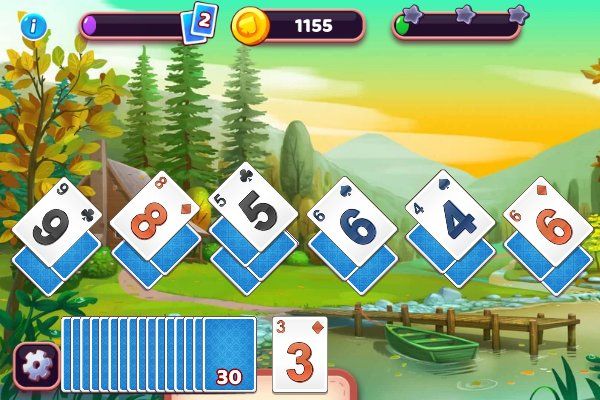 Solitaire Story TriPeaks 5 🕹️ 🃏 | Jogo de navegador de quebra-cabeças de cartas - Imagem 3