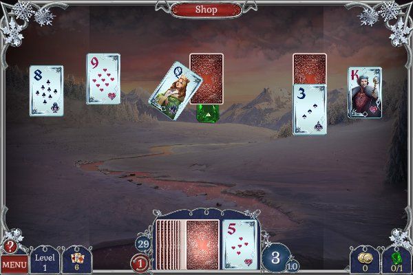 Solitaire Winter 🕹️ 🃏 | Free Puzzle Cards Browser Game - Image 2