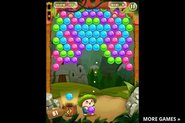Bubble Pop Adventures 🕹️ 🍬 | Arcade Match-3 Kostenloses Browserspiel - Bild 3
