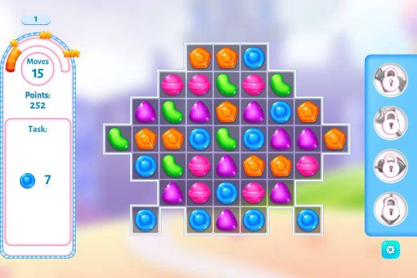 Candy Match 4 🕹️ 🍬 | Puzzle Match-3 Kostenloses Browserspiel - Bild 1