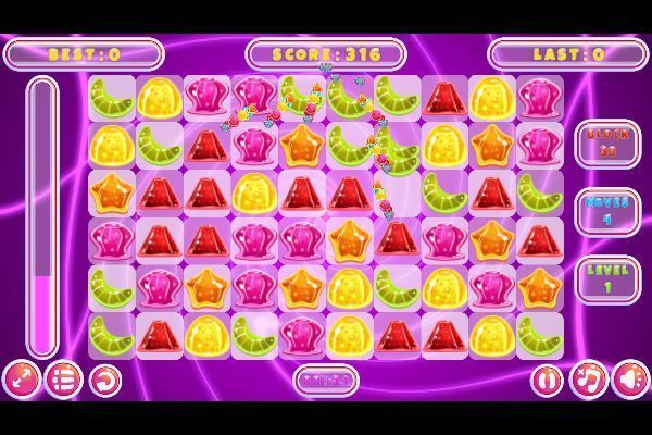 Jelly Classic 🕹️ 🍬 | Puzzle Match-3 Kostenloses Browserspiel - Bild 1