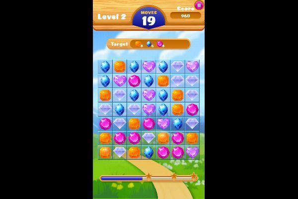 Jewel Crush 🕹️ 🍬 | Puzzle Match-3 Kostenloses Browserspiel - Bild 2