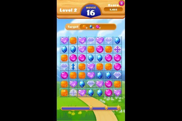 Jewel Crush 🕹️ 🍬 | Puzzle Match-3 Kostenloses Browserspiel - Bild 3