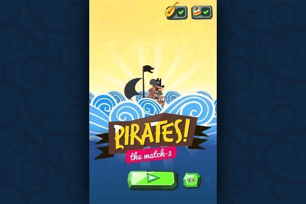Pirates! The Match 3 🕹️ 🍬 | Puzzle Match-3 Kostenloses Browserspiel - Bild 1