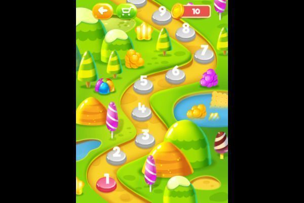 Sweet Candy 🕹️ 🍬 | Puzzle Match-3 Kostenloses Browserspiel - Bild 2