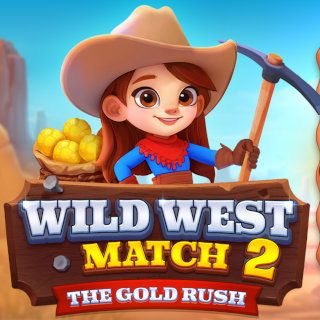 Jouer au Wild West Match 2: The Gold Rush  🕹️ 🍬