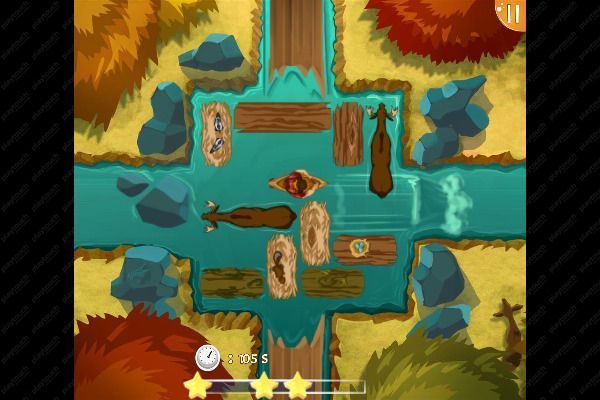Lumberjack River Exit 🕹️ 💡 | Free Puzzle Browser Game