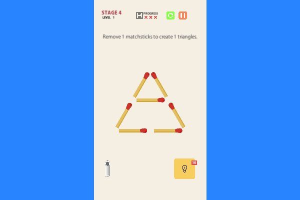 Matchstick 🕹️ 💡 | Puzzle Logik Kostenloses Browserspiel - Bild 3