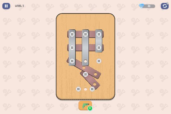 Nuts And Bolts Screw Puzzle 🕹️ 💡 | Gioco per browser rompicapo di logica - Immagine 3