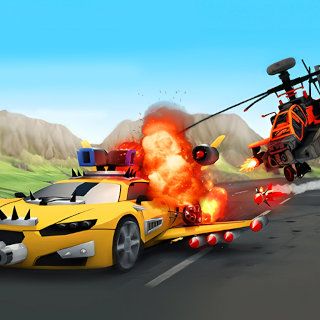 Spielen sie Chaos Road Combat Car Racing  🕹️ 🏁