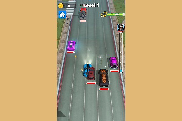 Chaos Road Combat Car Racing 🕹️ 🏁 | Juego de navegador arcade de carreras - Imagen 1