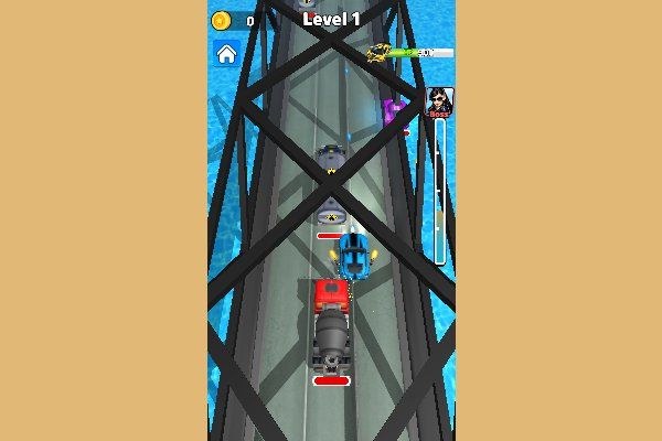 Chaos Road Combat Car Racing 🕹️ 🏁 | Jeu de navigateur d'arcade de courses - Image 3