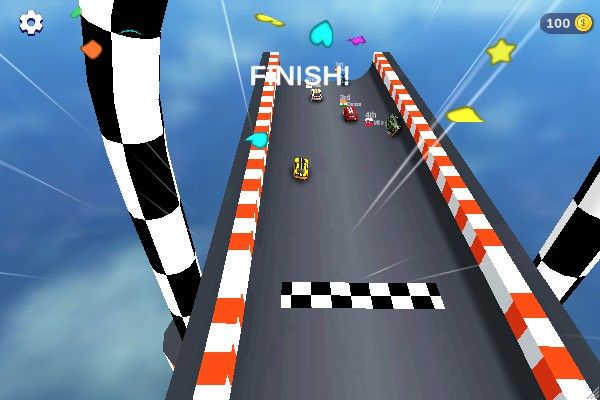 Crazy Descent 🕹️ 🏁 | Jogo de navegador arcade de corridas - Imagem 2