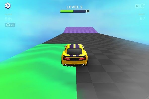 Crazy Descent 🕹️ 🏁 | Jogo de navegador arcade de corridas - Imagem 3