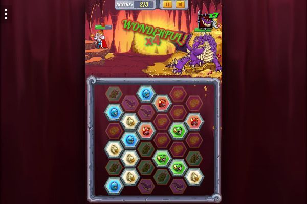 Dragon Fire and Fury 🕹️ 🏰 | Strategie Match-3 Kostenloses Browserspiel - Bild 3